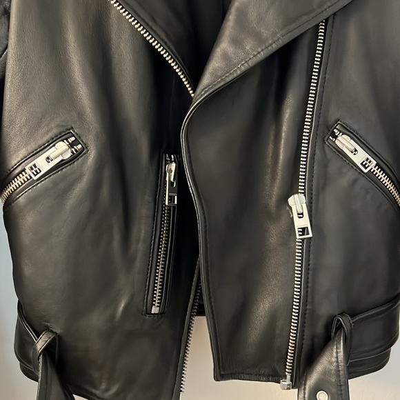 All Saints Balfern Leather Jacket - Picture 2 of 4